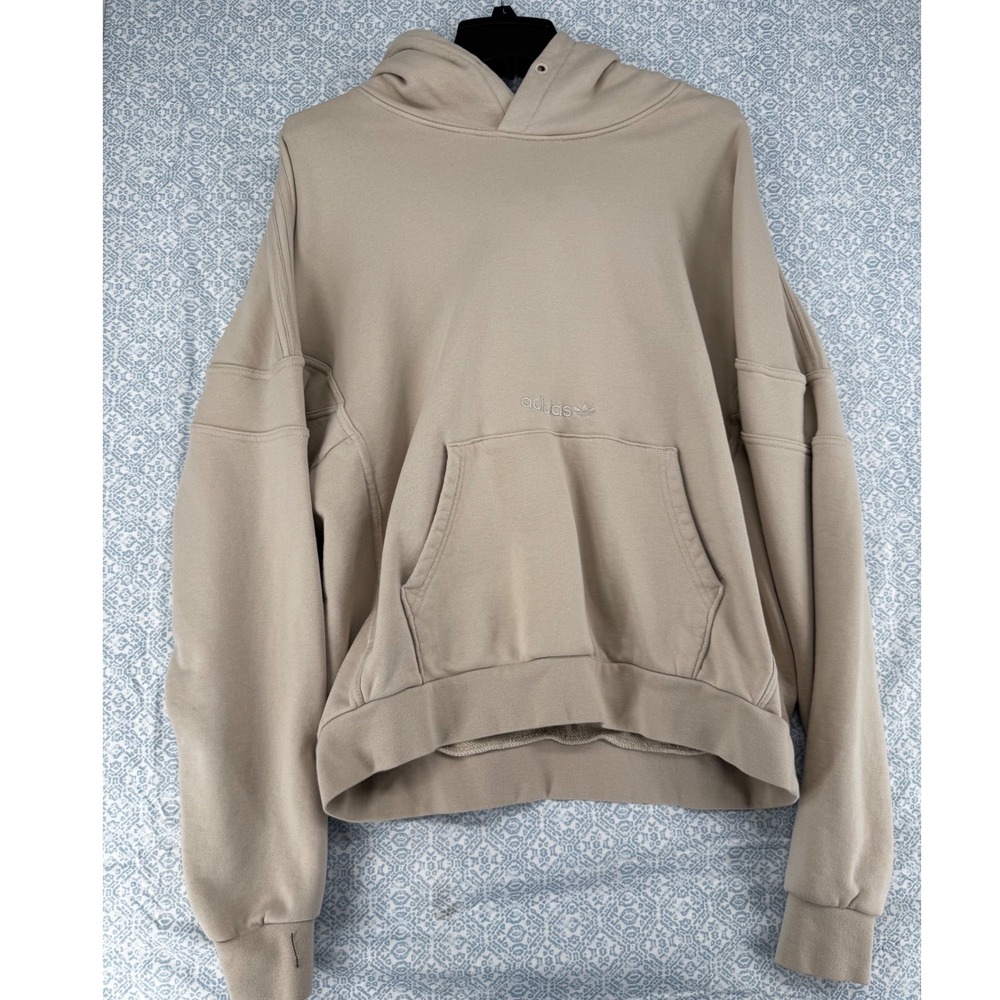 Adidas Originals Skateboarding Hoodie Beige Tan HK9899 Mens Medium